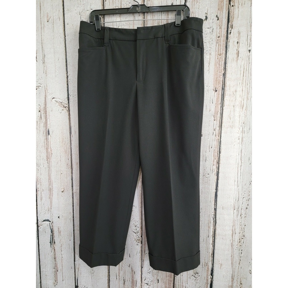 Nine West Black Wide Leg Crop Pants
